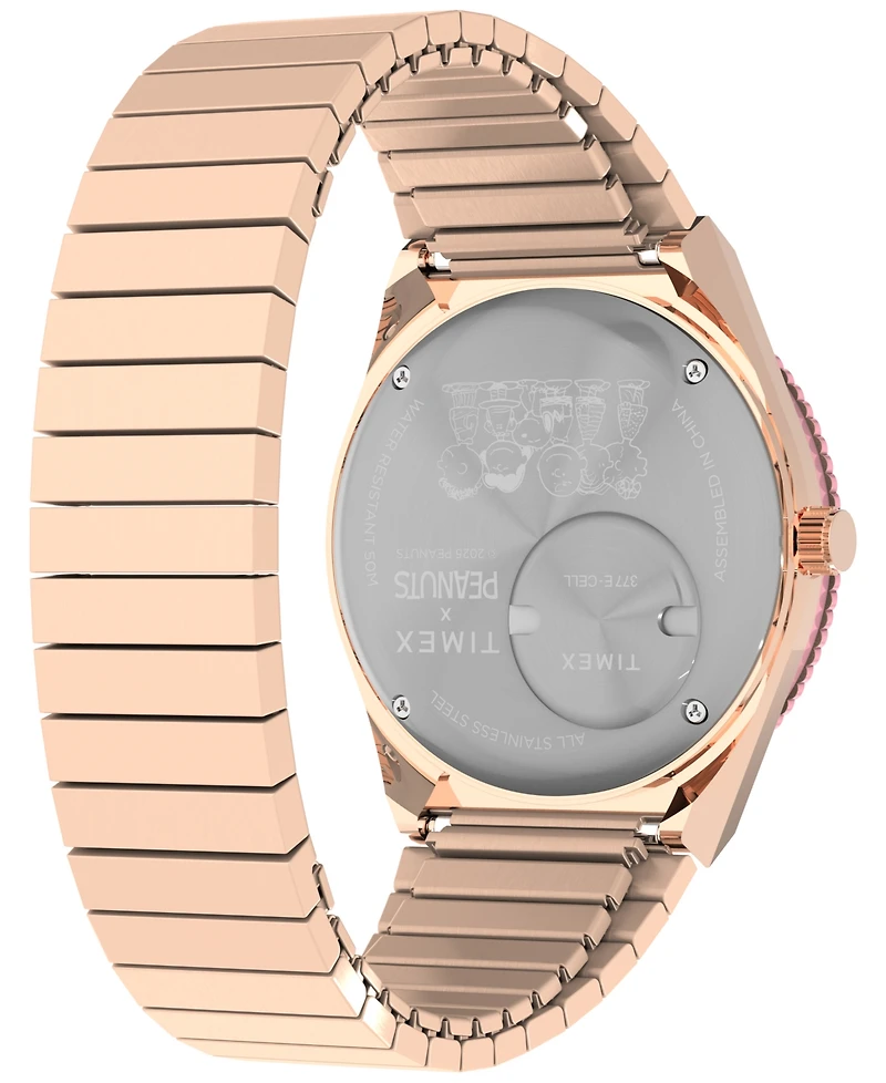 Timex Women's Quartz Analog Rose Gold-Tone Stainless Steel Watch, 36mm