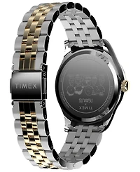 Timex Women's Quartz Analog Two-Tone Stainless Steel Watch, 34mm