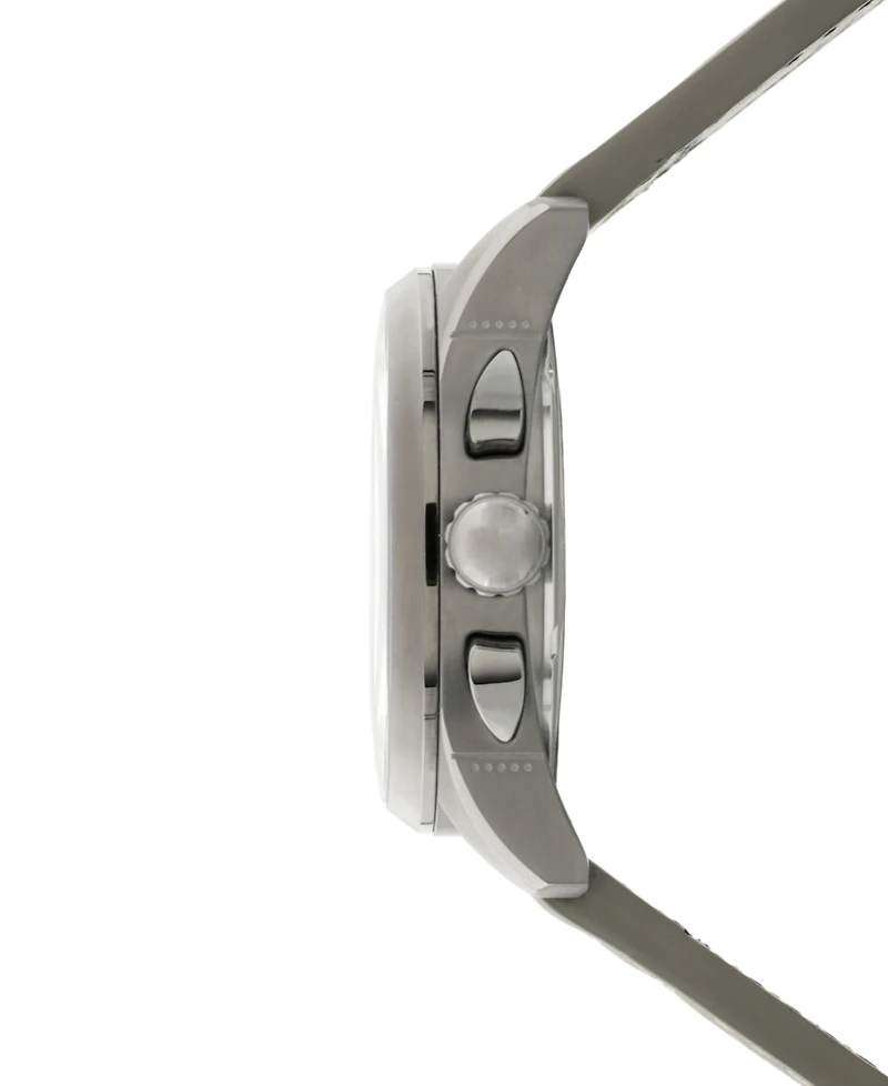 Avi-8 Men's Spitfire Lock Chronograph Gray Leather Strap Watch, 42mm