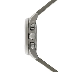 Avi-8 Men's Spitfire Lock Chronograph Gray Leather Strap Watch, 42mm