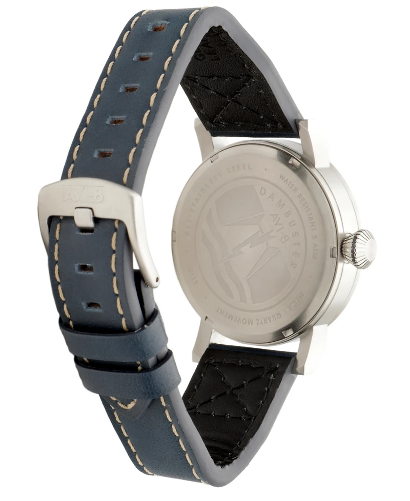 Avi-8 Men's Dambuster Chadwick Meca-Quartz Leather Strap Watch