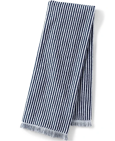 Lands' End Cotton Yarn-dyed Stripe Bath Towel