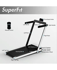 2.25HP 2-in-1 Folding Treadmill