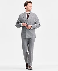Ted by Baker Men's Modern-Fit Black & White Wool-Blend Double-Breasted Suit Separate Jacket
