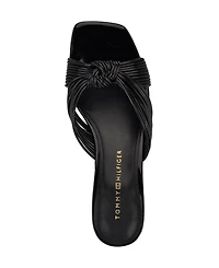 Tommy Hilfiger Women's Philie Knotted Crisscross Block Heel Sandals