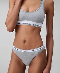 Calvin Klein Women's Modern Logo 3-Pack Thong Underwear QD5209