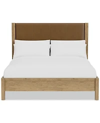 Davie King Leather Bed, Created for Macy's