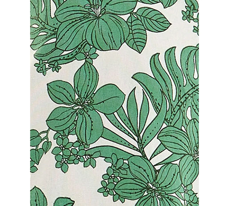 City Studios Juniors' Leaf-Print Tiered-Ruffle Mini Dress