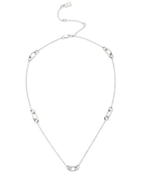 Lauren Ralph Lauren Sterling Silver Link Collar Necklace, 16" + 3" extender