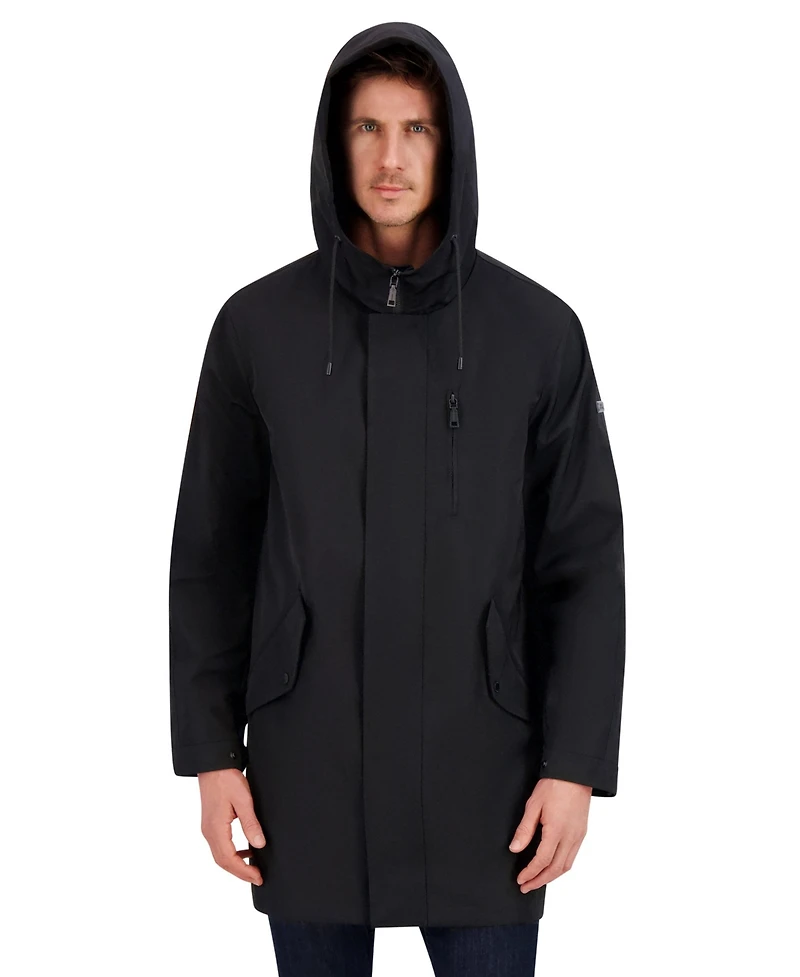 Vince Camuto Men's Luxe Twill Duffle Transitional Coat