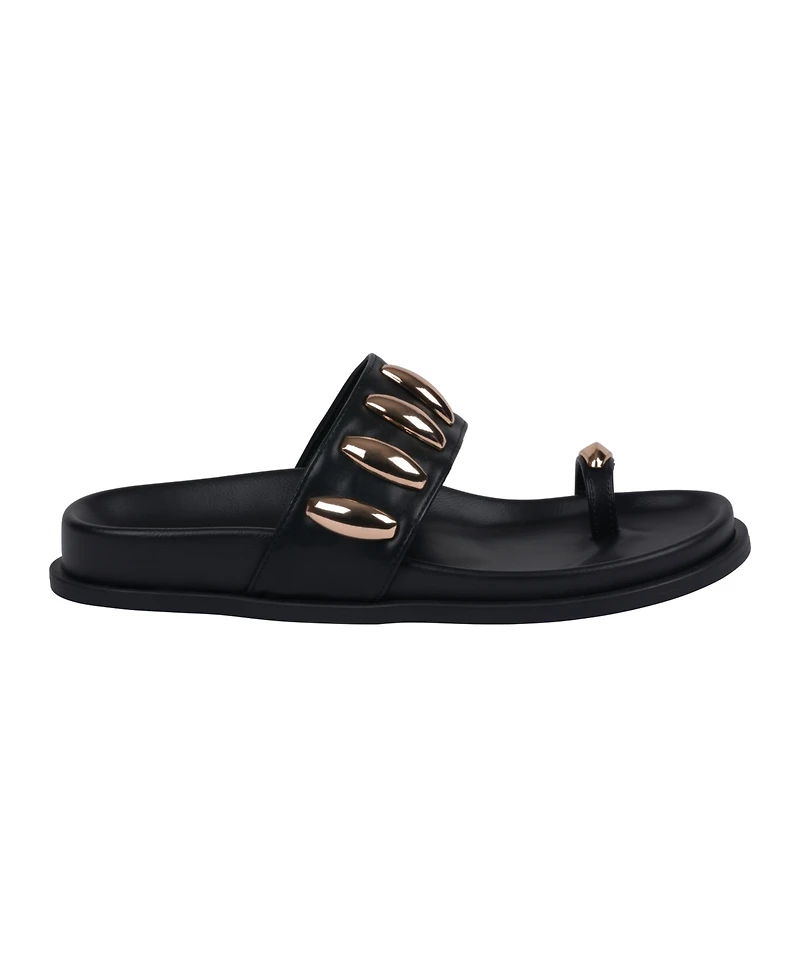Gc Shoes Women's Sonya Toe Ring Footbed Flat Sandals