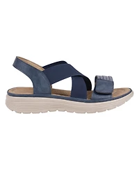 Gc Shoes Women's Ariel Elastic Comfort Flat Sandals