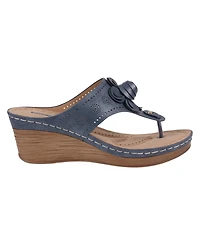 Gc Shoes Women's Willa Floral Wedge Sandals