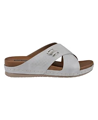 Gc Shoes Women's Carter Slip-On Wedge Sandals