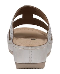 Gc Shoes Women's Carrie Embellished Wedge Sandals