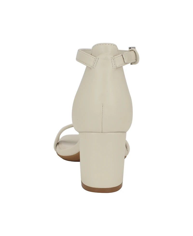 Calvin Klein Women's Nolene Ankle Strap Block Heel Sandals