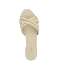 Calvin Klein Women's Gabbie Crisscross Kitten Heel Sandals