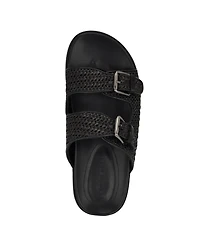 Calvin Klein Women's Vibe Double Band Slip-On Flat Sandals