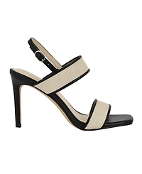 Calvin Klein Women's Amour Double Band Slingback Stiletto Sandals