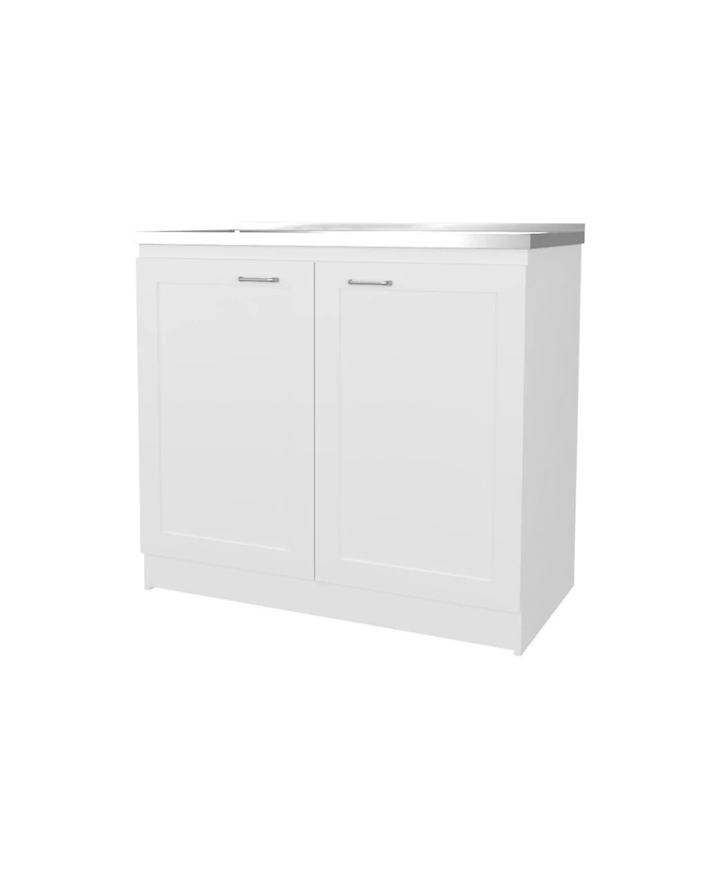 Haivana Utility Sink Base Cabinet with Double Doors and Interior Shelf