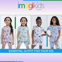 Nightmare Before Christmas Little Girls Ribbed Peplum T-Shirt and Shorts Outfit Set