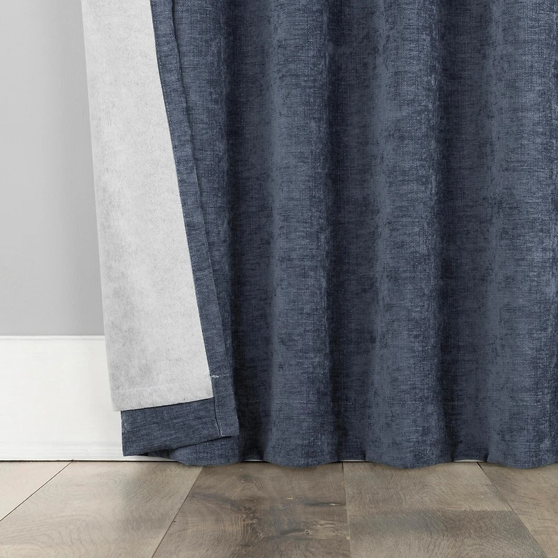 Isidora Velvet Magnetic Closure 100% Blackout Grommet Curtain Panel