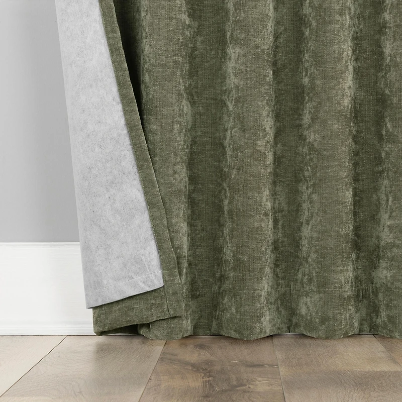 Isidora Velvet Magnetic Closure 100% Blackout Grommet Curtain Panel