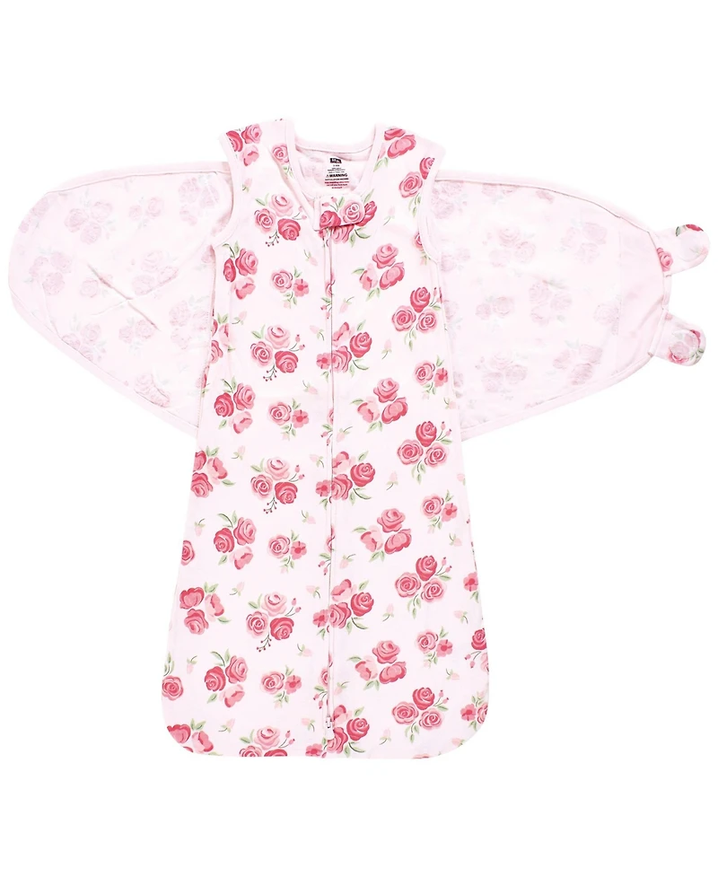 Hudson Baby Girls Convertible Swaddle Sleep Sack