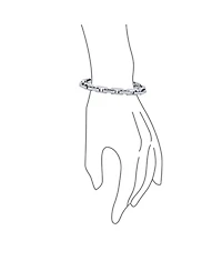 Bling Jewelry Chain Link Bracelet Silver Tone Stainless Steel 8 Inch Fashion Statement