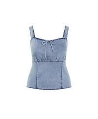 City Chic Plus Abbie Denim Top