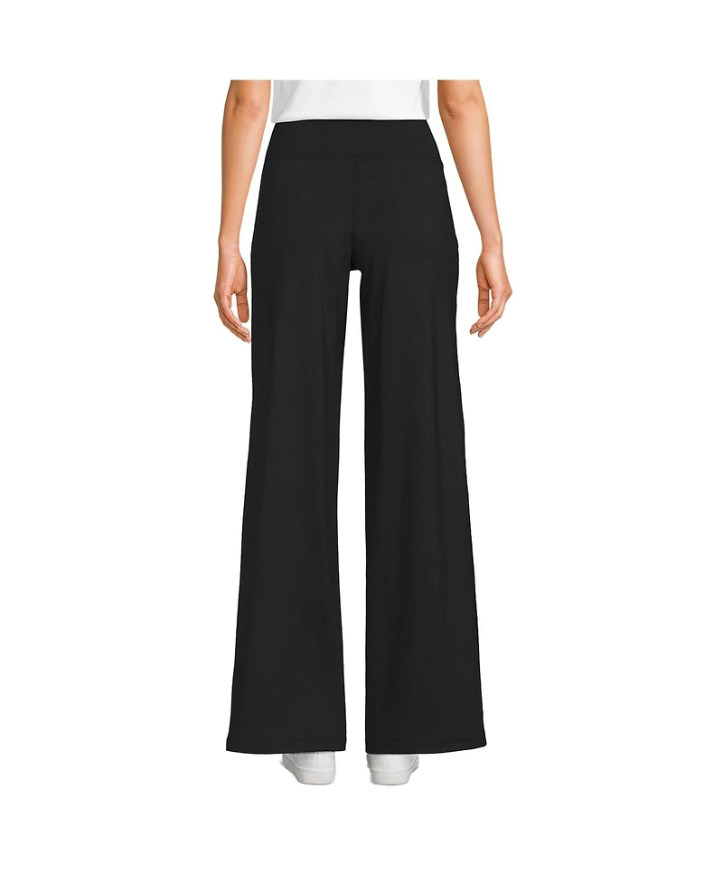Lands' End Women's Active Hi Impact High Rise Wide Leg Pants