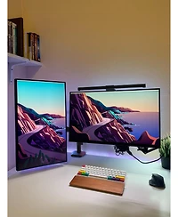 ProMounts Landscape to Portrait Double Monitor Arms for 13" to 32" Screens Holds up to 17.6 lbs