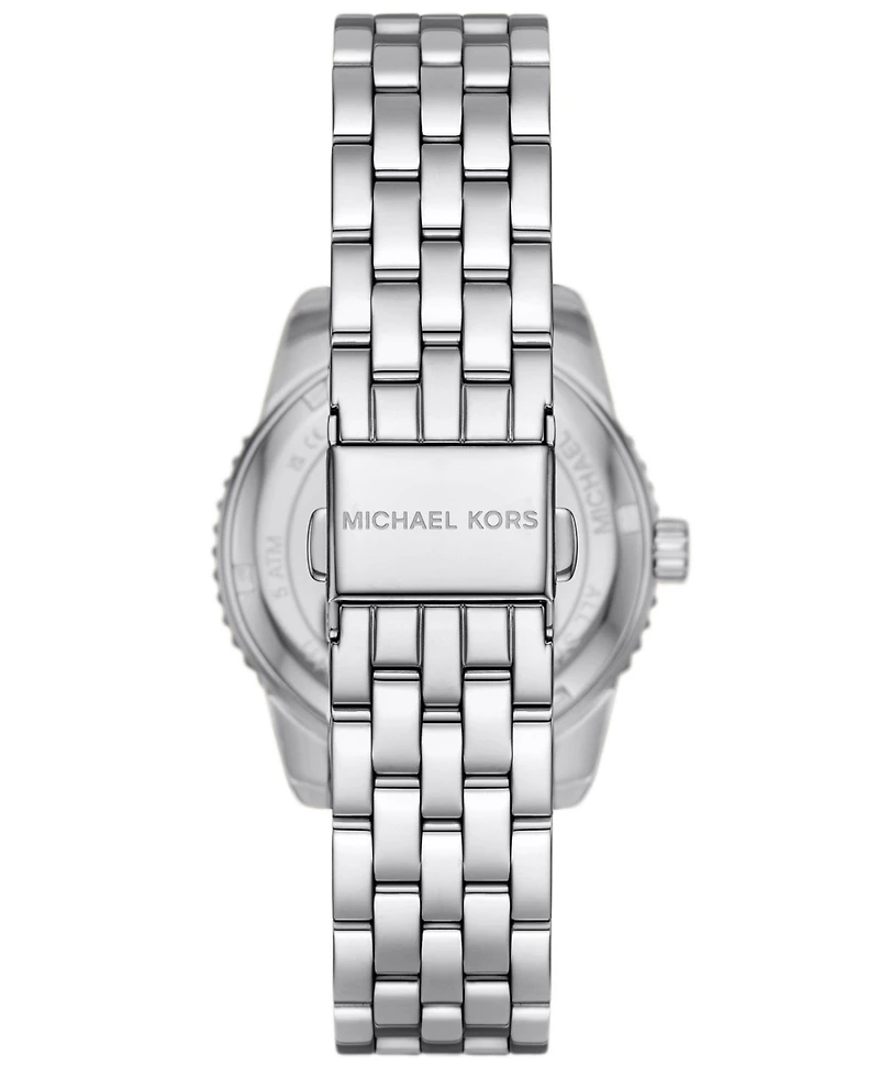 Michael Kors Women's Bryant Chronograph Silver-Tone Stainless Steel Watch, 35mm
