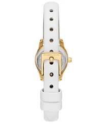 Michael Kors Women's Lexington White Leather Watch, 19mm