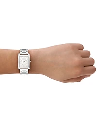 Michael Kors Women's Essex Silver-Tone Stainless Steel Watch, 26x36mm
