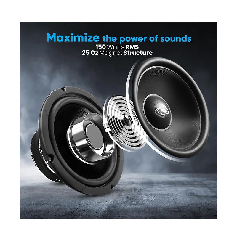 Pyle 8" 360W High-Power Midrange Speaker Driver - PDMR8