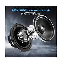 Pyle 8" 360W High-Power Midrange Speaker Driver - PDMR8