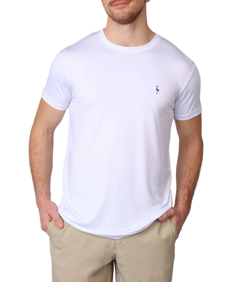 Tailorbyrd Men's Solid Melange Performance Tee