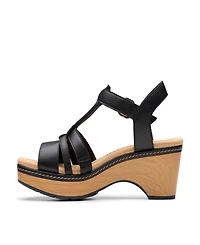 Clarks Collection Women's Seannah Madi Wedge Sandals