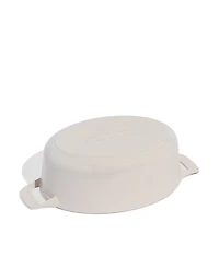 Made Enameled Cast Iron 7.5-Quarts Oval Dutch Oven with Lid