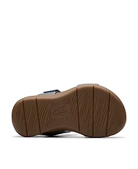 Clarks Collection Women's April Clover Riptape Flat Sandals