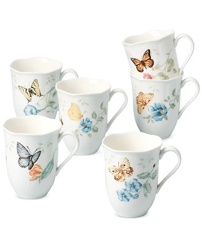 Lenox Butterfly Meadow Mugs, Set of 6