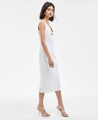 Hugo Women's Sleeveless Cutout Midi Bodycon Dress