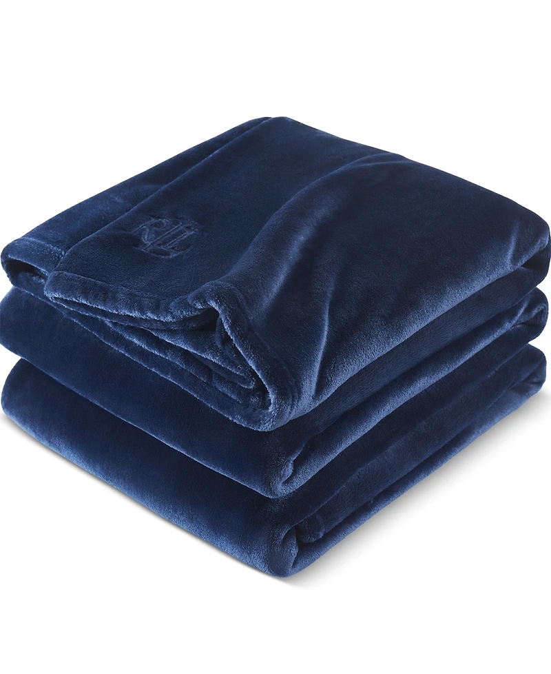 Lauren Ralph Micromink Plush Blanket