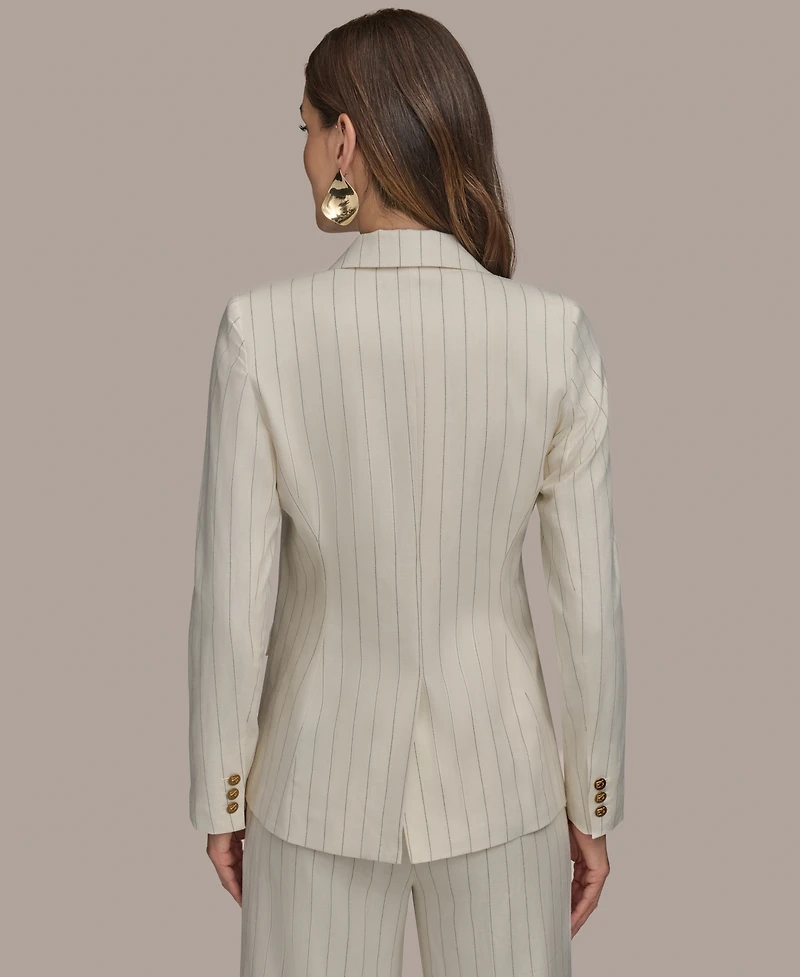 Donna Karan New York Women's Pinstriped Blazer, Regular & Petite