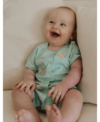 Purebaby Baby Green Short Romper