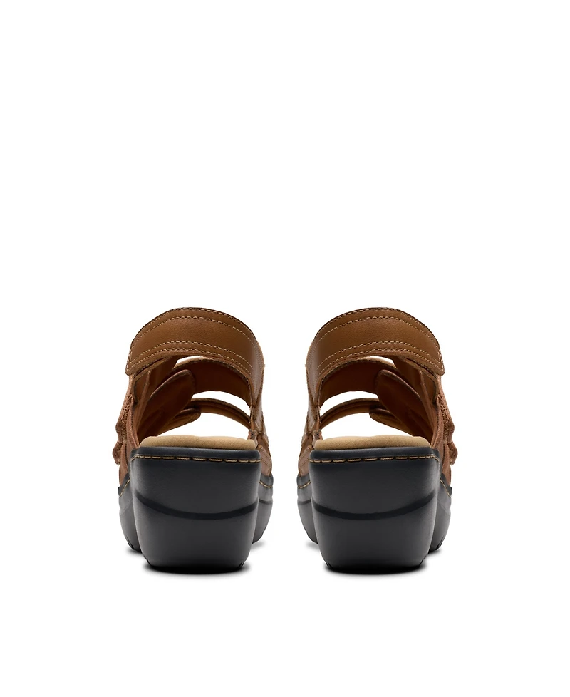 Clarks Merliah2 Bali Wedge Leather Casual Sandals