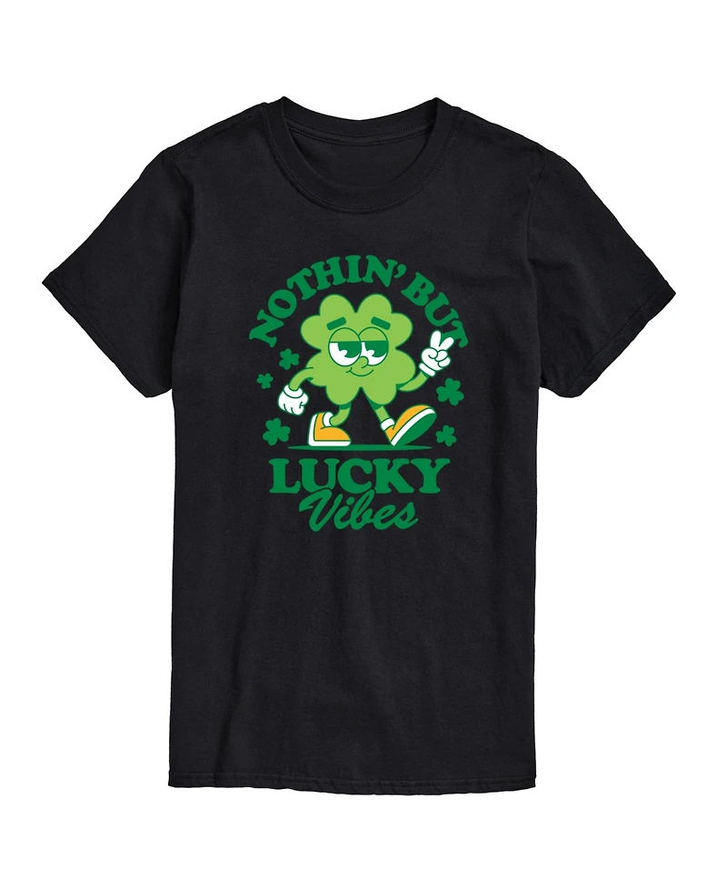 Airwaves Men's St Patrick's Nothin' But Lucky Vibes Short Sleeve T-Shirt