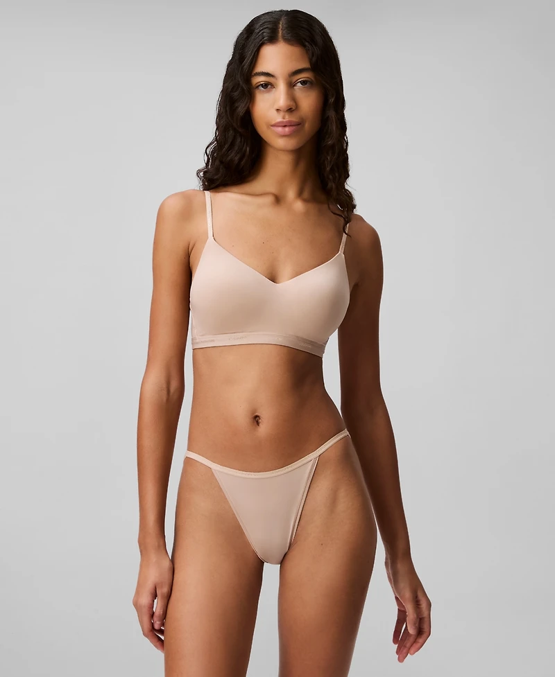 Calvin Klein Women's Ideal Micro String Bikini Underwear QD5176