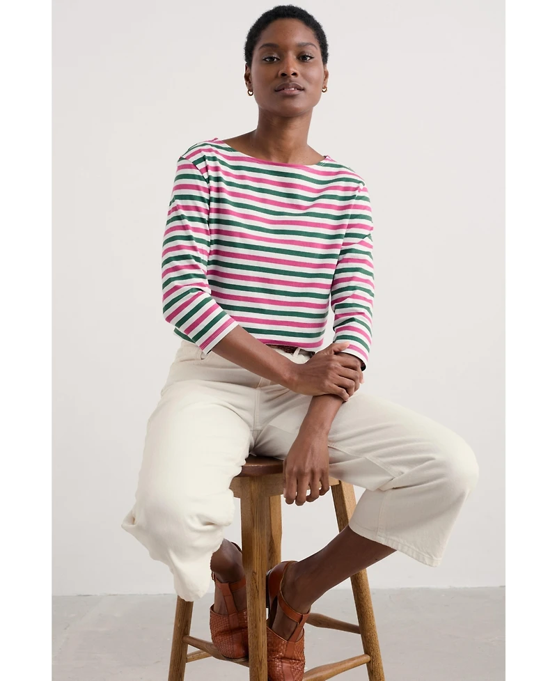 Seasalt Cornwall Women's Sailor Quarter Sleeve Top